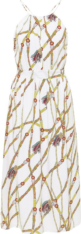 faina Jurk  gemengde kleuren / wit