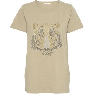 Cream Shirt 'Ian'  lichtbeige / grijs