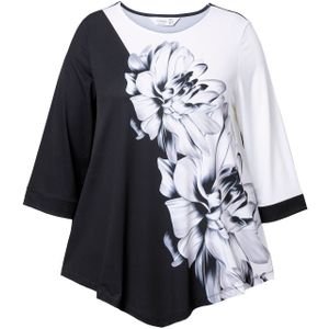 MIAMODA Shirt  zwart / wit