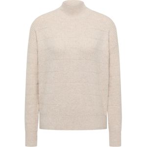 Cecil - Dames Trui - Beige - Structuurmix