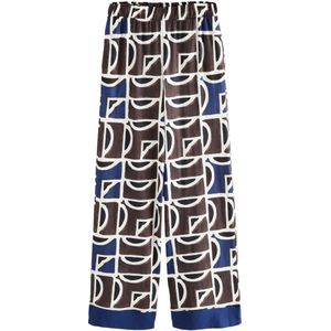 Next Broek  navy / donkerbruin / zwart / wit