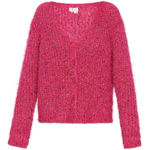 IZIA Gebreid vest  fuchsia