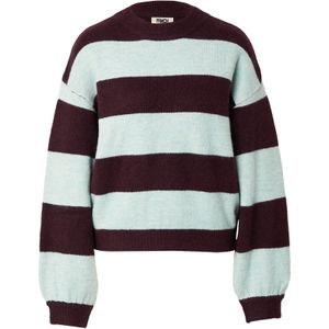 FRNCH PARIS Trui  mintgroen / wijnrood