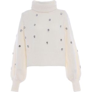 faina Trui  zilver / wolwit