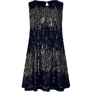 Apricot Jurk 'Sequin'  navy / goud