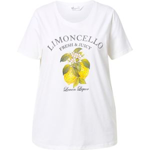 MIAMODA - Shirt - Geel Groen Wit - Jersey - Ronde Hals