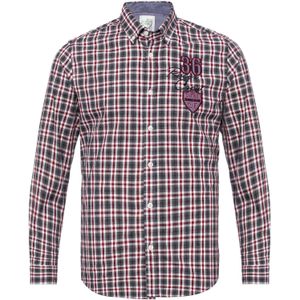 By Diess Collection Overhemd  grijs / rood / wit