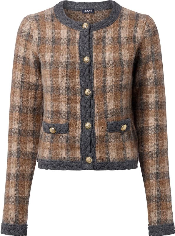 JOOP! - Gebreid vest - Opaal / Bruin / Lichtbruin