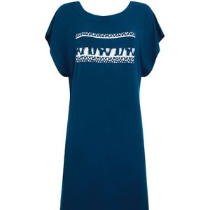 SUNMARIN Jurk  nachtblauw / wit