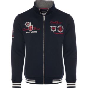 CARISMA Sweatvest  donkerblauw / kersrood / wit