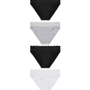 Next Slip  lichtgrijs / zwart / wit