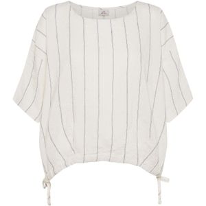 DEHA Blouse  grijs / wit