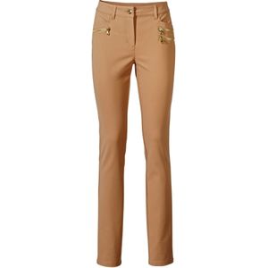 Stretchbroeken - Camel - 48% Katoen 45% Polyester 7% Elastaan