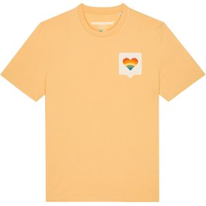 Watapparel Shirt 'Von Herzen'  lichtgeel / gemengde kleuren