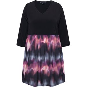 Ulla Popken Shirt  grijs / pink / zwart