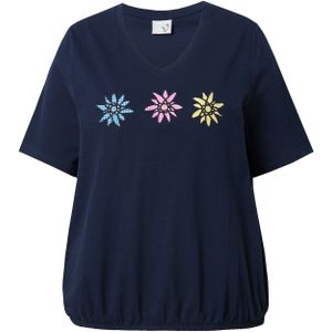 Ulla Popken Shirt  donkerblauw