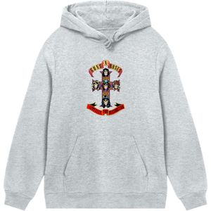 F4NT4STIC Trui 'Guns 'n' Roses Appetite For Destruction'  grijs / lila / rood / zwart