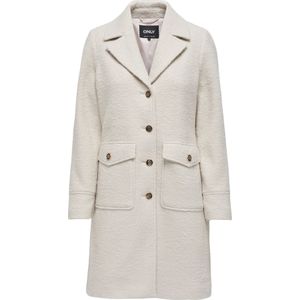 ONLY - ONLVITALIA - Tussenmantel - Crème - Klassieke Mantel