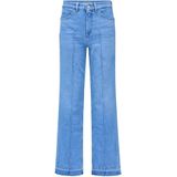 Jeans - Effen - Blauw Denim - High Waist - Wide Leg