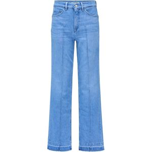 Jeans - Effen - Blauw Denim - High Waist - Wide Leg