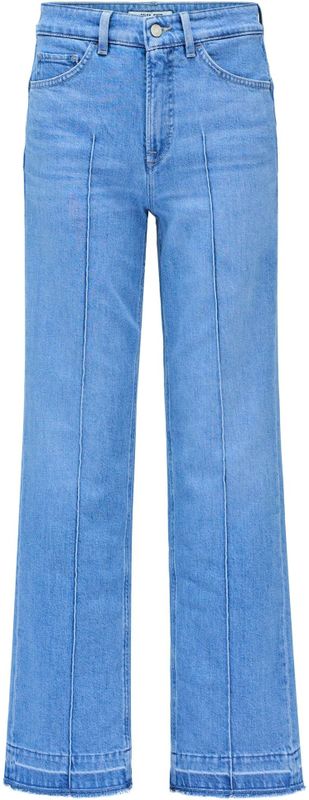 Jeans - Effen - Blauw Denim - High Waist - Wide Leg