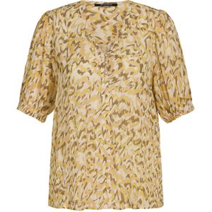 BRUUNS BAZAAR Blouse 'Hassel'  honing / lichtgeel / olijfgroen / abrikoos