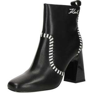 Karl Lagerfeld Enkellaarsjes  zwart / wit