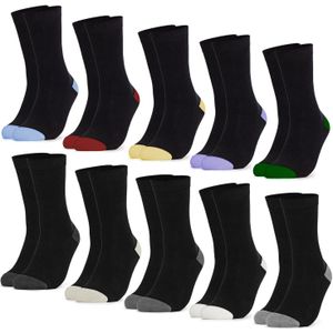 Occulto - Gertrud - Sokken - Zwart-Mix - 10 Paar