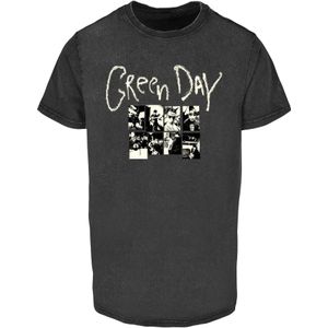 Merchcode Shirt 'Green Day Collage'  zwart / wit