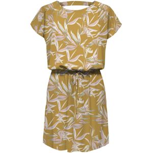 ONLY Jurk 'MARIANA MYRINA'  mosterd / grijs / sering / wit