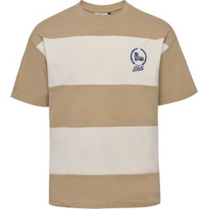 Hummel - hmlLOOSE T-shirt - Zacht Gebreid Jersey - Ruime Pasvorm - Brede Horizontale Strepen