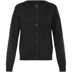 Oxmo Gebreid vest ' OXAIDA '  zwart