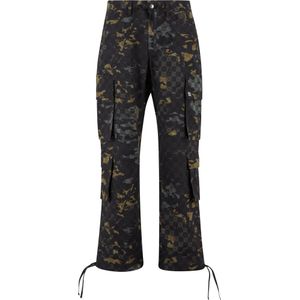 Pequs Cargobroek 'Aether'  grijs / kaki / olijfgroen / zwart