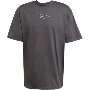 Karl Kani Shirt 'Essential'  antraciet / wit
