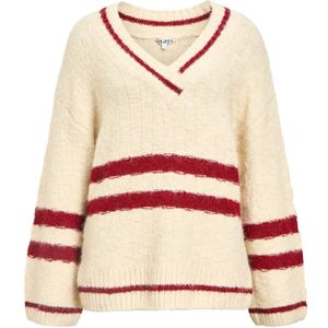 OBJECT Trui 'Juline'  rood / wit