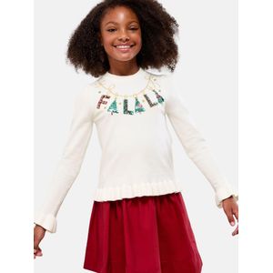 Lipsy Trui  goud / spar / bloedrood / wolwit