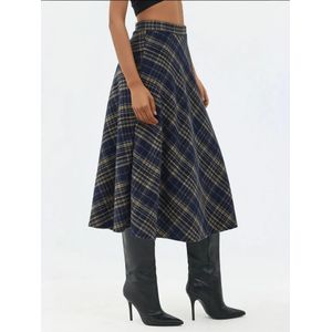 Hiccup Rok  marine / brokaat