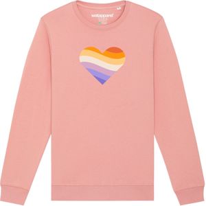 Watapparel Sweatshirt ' Rainbow Heart '  gemengde kleuren / rosa