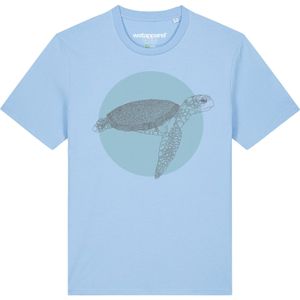 Watapparel Shirt ' Meeresschildkröte '  lichtblauw / gemengde kleuren