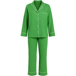 For You Moda Pyjama  groen / wit