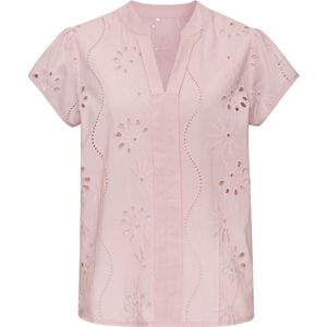 Buffalo - Blouse - Mauve - 100% Katoen - Korte Mouwen