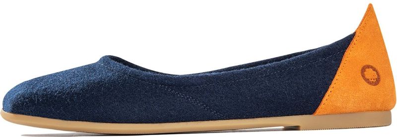 Ballerina - Color-Blocking - Leer, Wol - Uitneembare Zool