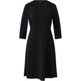 Jurk - Uitlopende Scuba-jurk - 3/4-mouwen