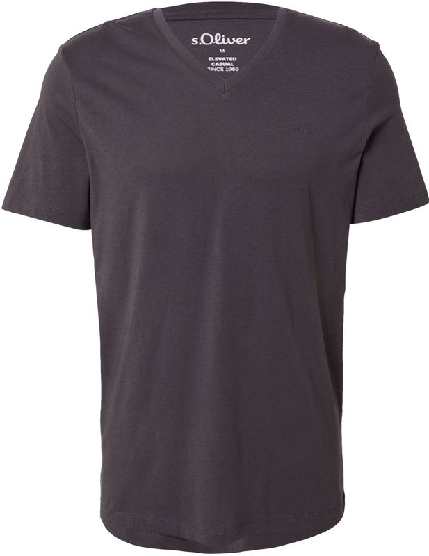 T-shirt - Jersey - Katoen - V-hals - Normale Pasvorm