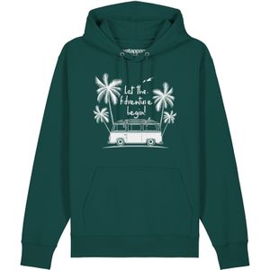 Watapparel Sweatshirt ' Let the adventure begin '  petrol / wit