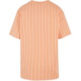 Karl Kani Shirt  abrikoos / wit