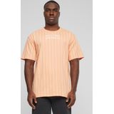 Karl Kani Shirt  abrikoos / wit