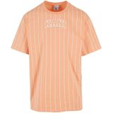 Karl Kani Shirt  abrikoos / wit