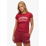 Superdry Shirt 'Athletic Essential'  rood / wit