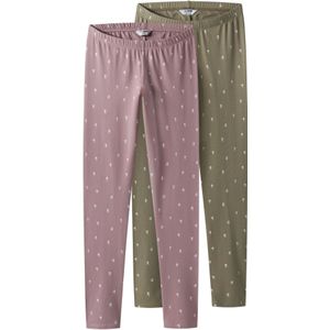 TWO SOON Leggings  groen / lila / wit